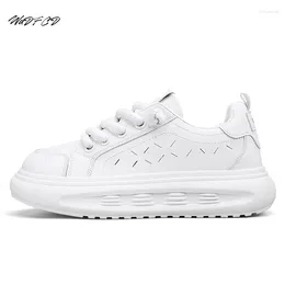 Casual Shoes Chunky Sneaker Men Designer Board Shoe Fashion Microfiber Leather Breathable Height Increased Flat Platform Running