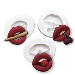 Moulds Lips Cranberry Cherry Bullet Valentine Resin Gummy Silicone Mold Chocolate Fondant Cake Baking Wedding Decoration Tools