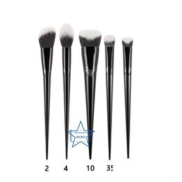 Makeup Brushes Powder Foundation Brush Sets Ber Concealer Bronzer Highlighter Eyeshadow Crease Blending Set Kabuki Kits Drop Delivery Ot8Uo