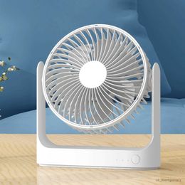 Electric Fans KASYDoFF Mini Table Fan 6 inch/- 3-Speed Wind Regulation for the Bedroom or Living Room USB Power Table Fans