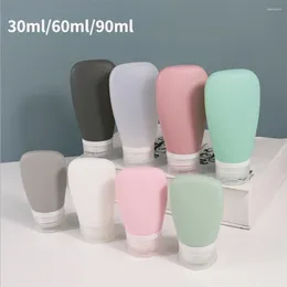 Storage Bottles 30/60/90ml Portable Refillable Travel Essential Silicone Toiletries Bottle For Shampoo Moisturizer Shower Gel Lotion & Face