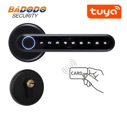 Modules Tuya SmartLife APP Smart Fingerprint Password Card Split Lock With 4585 5085 6085 7255 Mortise