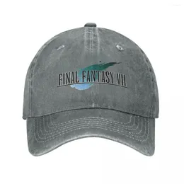 Ball Caps Baseball Final Fantasy VII FF7 Accessories Unisex Vintage Distressed Denim Funny Video Games Casquette Dad Hat Soft