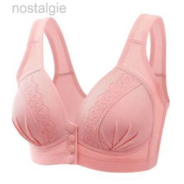 Maternity Intimates Comfortable Large Size Front Buckle Pregnant Womens Breastfeeding Underwear With Gathered Anti Sagging No Steel Ring Women Bra d240426