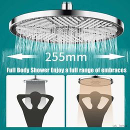 Bathroom Shower Heads 10inch Big Panel Rainfall Shower HeadHigh Pressure Shower HeadWater SavingTop Rain Shower Faucet Bathroom Accessories