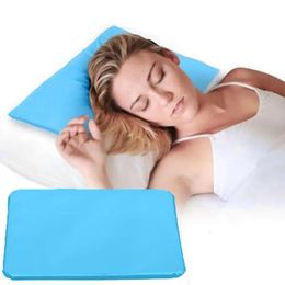 Summer Therapy Insert Sleeping Aid Pad Mat Muscle Relief Cooling Water Gel Added Ice Massager Cushion Pad Cold Pillows 240425