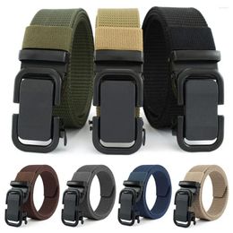 Belts Trendy Business Casual Automatic Buckle Waistband Weave Waist Band Nylon Braided Belt Canvas Strap