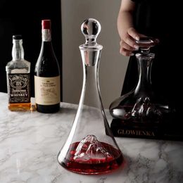 Bar Tools Fashion Luxury Wine Fast Decanter Creative House Simplicity European High grade Waist Big Belly Crystal Waist Decanter Set 240426