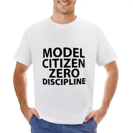 Men's Tank Tops Model Citizen Zero Discipline T-Shirt Graphics Anime Clothes Boys Whites Black T-shirts For Men