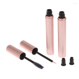 Storage Bottles 4ML Aluminium Tube Empty Mascara Liquid Eyeliner Bottle Eyelash Elongation Growth Refillable Containers