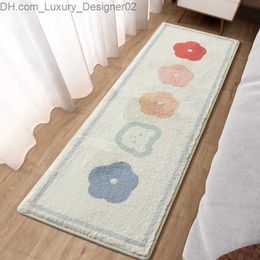 Carpet Bedroom carpet girl cartoon artificial cashmere bay window bedding cute cat pink family floor mat room Q240426
