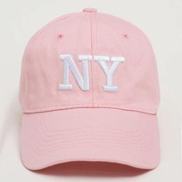 Ball Caps Letter Embroidered Baseball Cap Women Men Summer Curved Brim Solid Colour Cotton Snapback Hats Unisex Outdoor Sport Hip Hop Hat