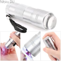 Kits Handheld Nail Art Drying Lamp With Jelly Silicone Stamper Gel Nail Polish Quick Dry Silicone Pressing LED UV Lamp For Manicure