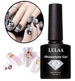 LULAA 1 Bottle Nai Adhesive Glue for rhinestone Decoration 75ml Stainess Fastdry for UVLED Manicure Nail Art Tool1091741