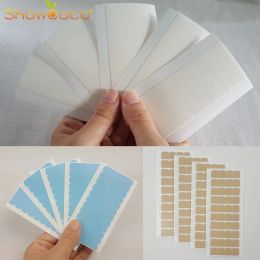 Adhesives Double Sided Adhesive Tape 60 Tabs Precut Green White for Tapein Hair Extension Replacement Waterproof Tape for Wigs