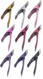 Candy colors stainless steel 3Way Acrylic UV Gel False Nail Tip Clipper Cutter Edge Cutter Tips Nail Professional8934739