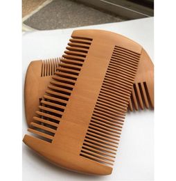 Pocket Wooden Beard Comb Double Sides Super Narrow Thick Wood Combs Pente Madeira Lice Pet Hair Tool Epacket 7144168