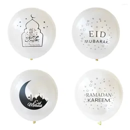 Party Decoration 10Pcs Eid Mubarak Transparent Balloons Islamic Decor Happy Ramadan Muslim Festival Supplies