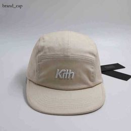Kith 5 Panel Camp Adjustable Baseball Cap Snapback Hip Hop Trucker Caps for Men Women Dad Hat Casual Sun Visor Outdoor