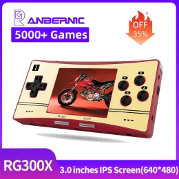 Players New Anbernic Rg300x Game Player Game Console 5000 Classic Retro Game Hd Tv Output Double Vibrator Gamepads Console