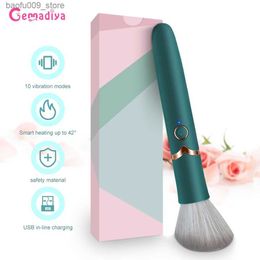 Other Health Beauty Items vibrator makeup brush wand fake penis vibrator female adult product female intimate item Q240426