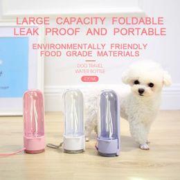 Portable Foldable Dog Water Bottle Pet Outdoor Walking Puppy Leakproof Cat Drinking Bowl For kitten Small Large Dogs Accessories 240416