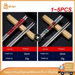 Chopsticks 1-5PCS Portable Light Weight Approximately 16g Long Lasting Non-slip Reusable