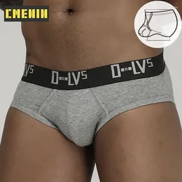 Underpants (1 Pieces) Sexy Men Underwear Briefs Fashion Cotton Brief Lingerie U Pouch Breathable Innerwear Jockstrap OR209B