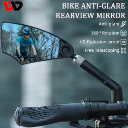 Accessories AntiGlare Bicycle Mirror Handlebar Rear View Wide Range Back Sight Reflect Adjustable Electric Scooter Mirror Bike Accessories
