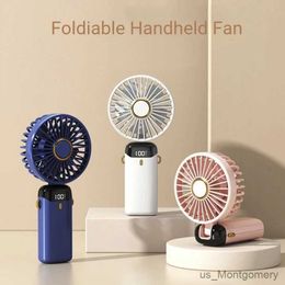 Electric Fans Portable Mini Handheld Small Fan USB Rechargeable Outdoor Handheld Fan Silent Office Desk Student On Dormitory