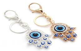 Hamsa keychain tassel wall hanging Pendant evil eye amulet kabbalah hand Fatima Glass Keyring EY47424634823