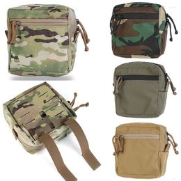 Day Packs GP Square Tactical Sundry Bag MOLLE System Zipper Practical Waist Seal Accessory