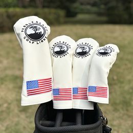 Tree Pattern Golf Club Head Cover Driver Head ,Fairway Wood Head, Hybrid Head Covers Putter Pu Leather