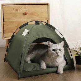 Cat Carriers Crates Houses Camping cat tent dog bed pet bed with mat kennel indoor cat bed cat bed dog house pet sofa 240426