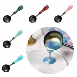Measuring Tools No-Stick Wax Spoons Particle Easy Clean Sealing Stamp Melting Spoon Multi-colors Mini Heating Tool Envelope