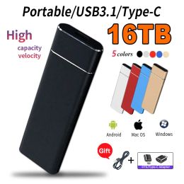 Boxs 1TB HighSpeed Portable SSD USB3.1 External Solid State Drive 2TB TYPEC interface Mobile Hard Disc for PC/MAC/Smartphone/Laptop
