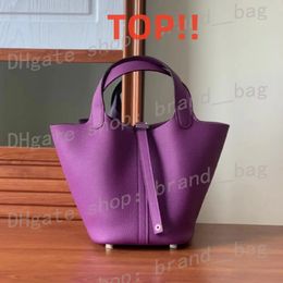 10A Top Handmade Wax Thread Designer Ladies Handbag Classic Tote Fashion Picotin Lock Big Name Bucket Bag TC Cowhide Brand Mother Sier Buckle Clutch Bags FedEx send