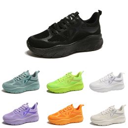 Free Shipping Men Women Running Shoes Low Lace-Up Breathable White Orange Green Purple Mens Trainers Sport Sneakers GAI