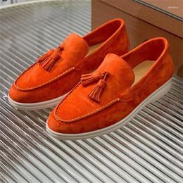 Casual Shoes Suede Metal Lock Loafers Women Slip On Round Toe Mules Flat Autumn Comfort Lovers Walking Mujer