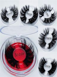 Whole 25mm 6D Mink Lashes Thick Wispy Fluffy Handmade 3D Mink Lashes 103050100Pairs Eyelashes Custom Logo DHL 3089650