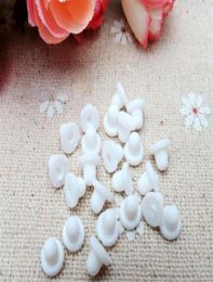 1000pcs bag or set 6mm Earrings Back Stoppers ear Plugging Blocked Jewelry Making DIY Accessories white Silicone rubber277w9010467