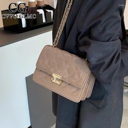 Shoulder Bags Cvvo Glmc Mini Chain Handbag For Women 2024 Winter Tend Classic Handbags And Purses Women's Hand Bag