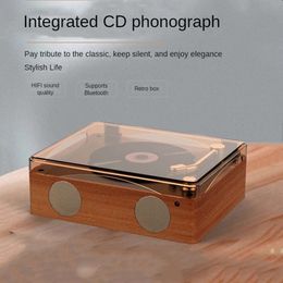 Retro CD Player HIFI Sound Quality Bluetooth Sound Walkman Player Birthday Gift Album CD Player Portable Retro Bluetooth Speaker