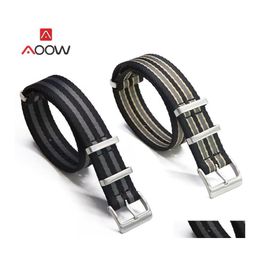 Watch Bands Nylon Nato Strap Zu Band 18Mm 20Mm 22Mm Stainless Steel Buckle Men Replacement Bracelet Accessories For Sea Master Dro273K