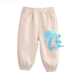 Trousers New Spring Summer and Autumn Baby Girl Clothing Childrens Boys Cartoon Pants Childrens Trousers Childrens casual cotton clothing Baby sportswearL2404