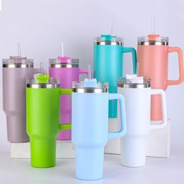 40oz Mug With Lid Travel Stainless Steel Double Wall Vacuum Tumbler Coffee Cup Cold and Leak Proof Bottle 240425