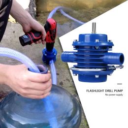 Pumps Electric Drill Water Pump Portable Mini Selfpriming Liquid Transfer Pumps Diesel Oil Fluid Water Pump Home Garden Outdoor Tool