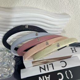 5Colors Crystal Designer Letter Headbands Hair Bands Women Girl Fashion 4Styles Elastic Headband Sports Fitness Headwraps Hairs Accessory