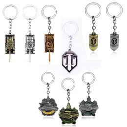 Keychains 2024 Fashion Jewellery Game World Of Tanks Keychain WOT Around Collector's Edition Shells Pendant Delicate