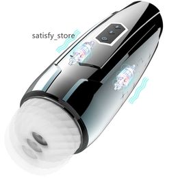 Wholesale Waterproof 5 Speeds Thrusting Rechargeable Male Masturbation Cup vibrator Artificial Vagin Pussy Adult Sex Toys